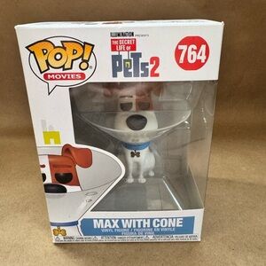 NWT Funko The Secret Life of Pets Max with Cone (764)